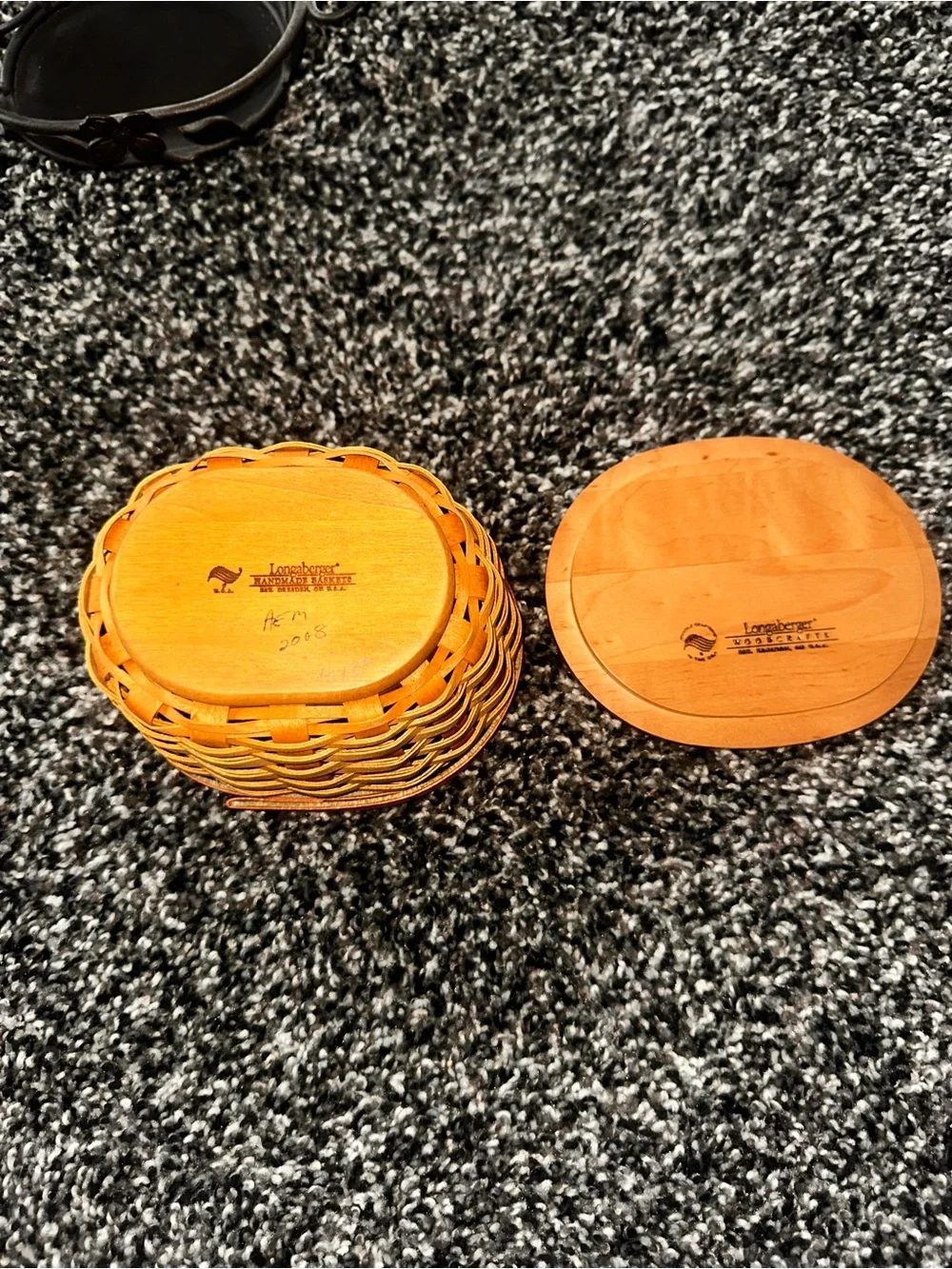 Longaberger Floral Basket with holder